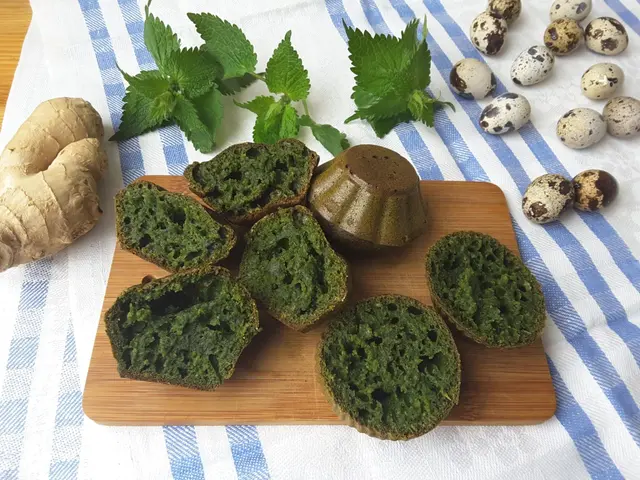 Muffins aux orties et au gingembre