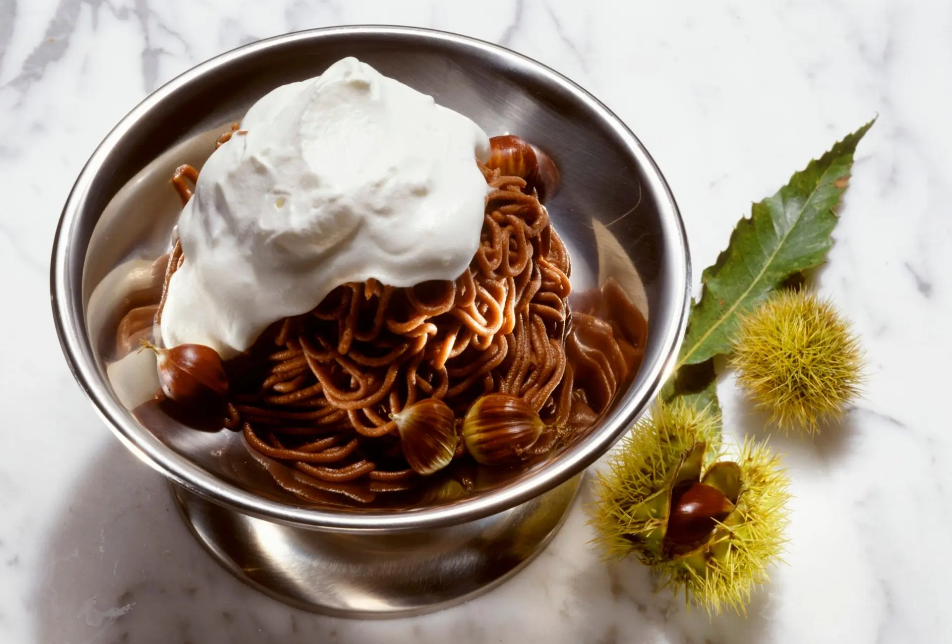Monte bianco (purée de châtaignes à la crème)