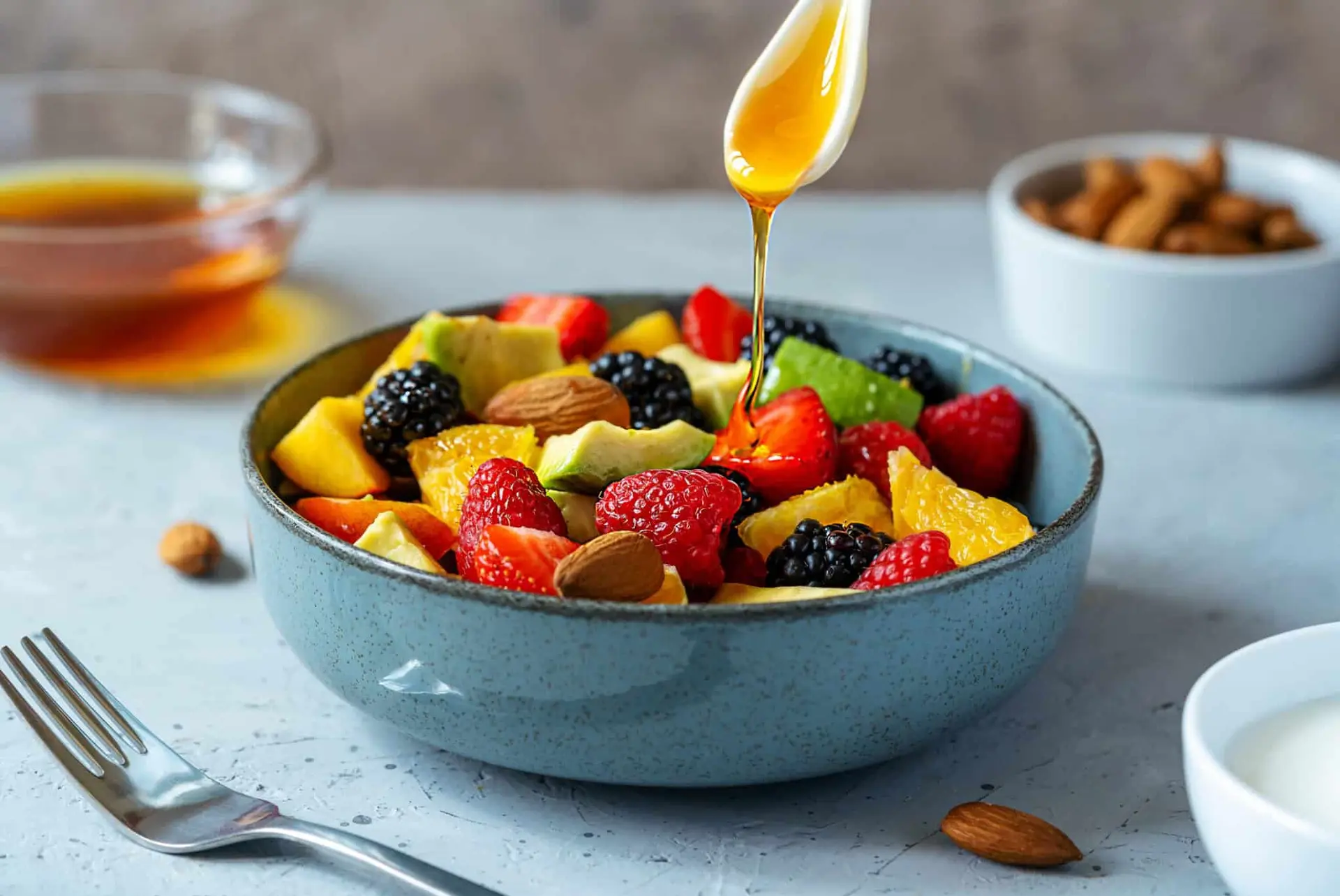 Salade de fruits au miel