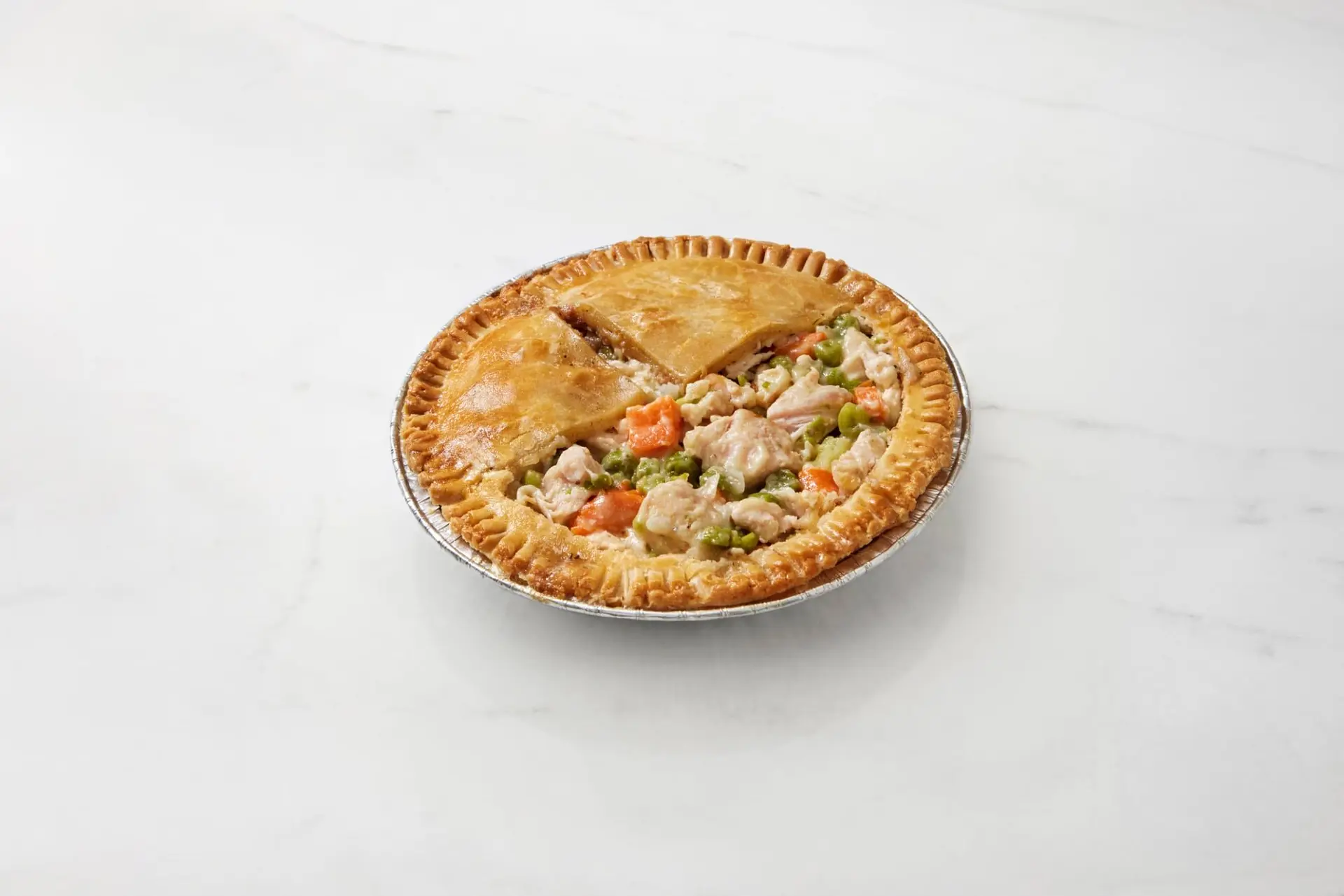 Ragoût de poulet en tourte