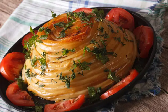 Timbale de pâtes au fromage