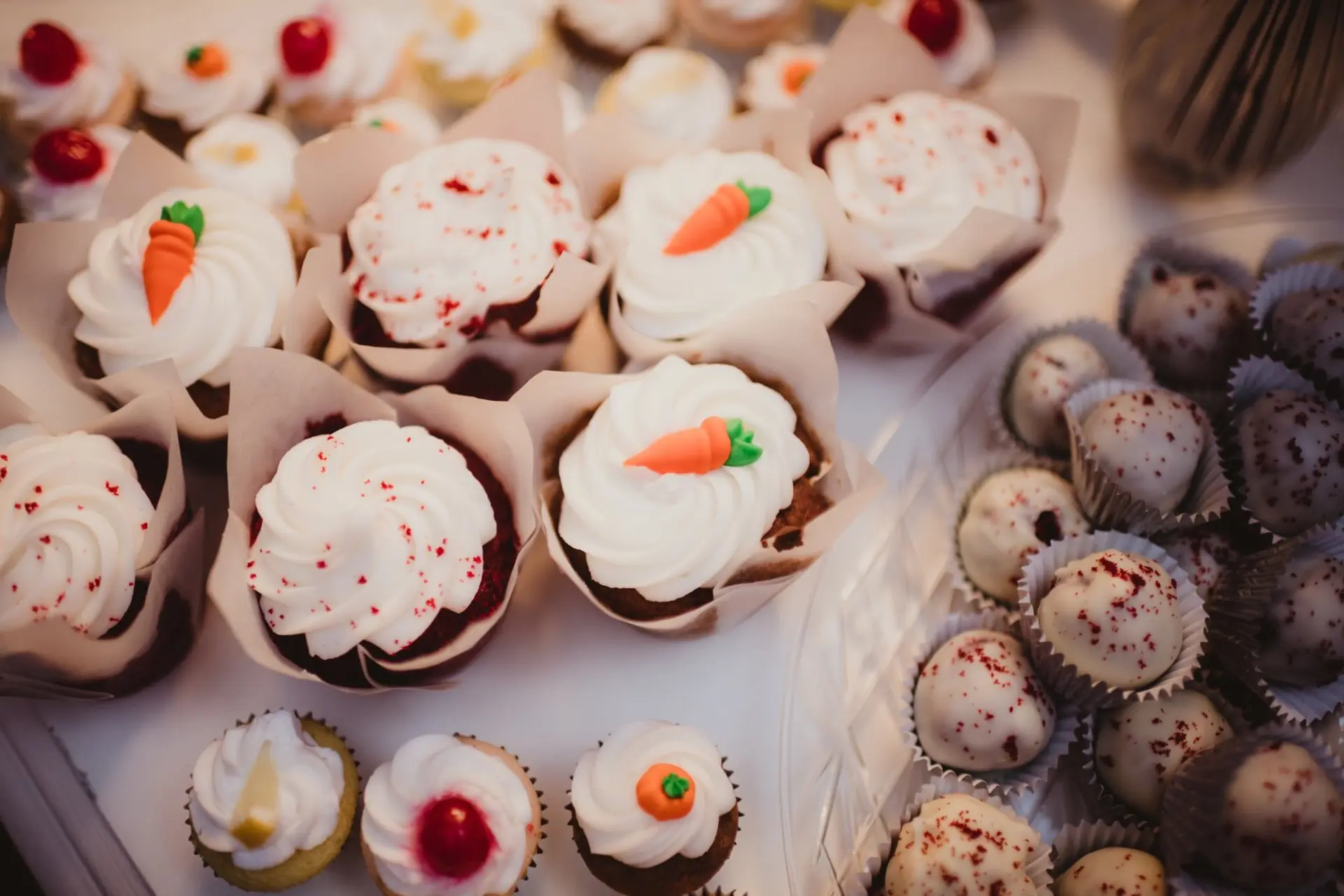 Cupcakes gâteaux aux carottes de Pâques