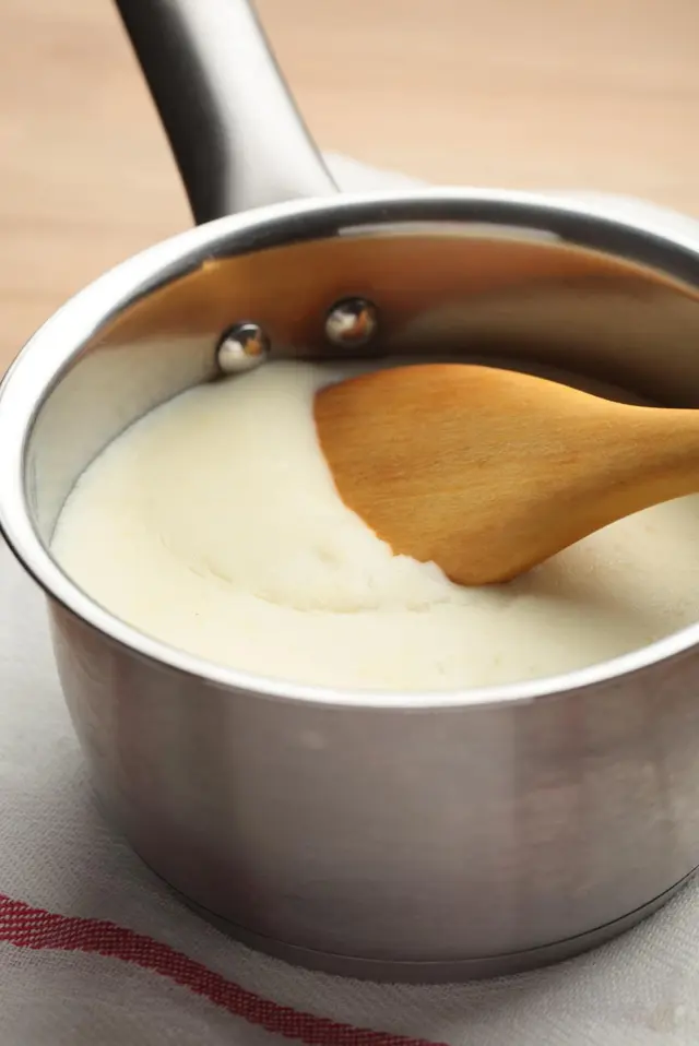 Sauce béchamel sans beurre