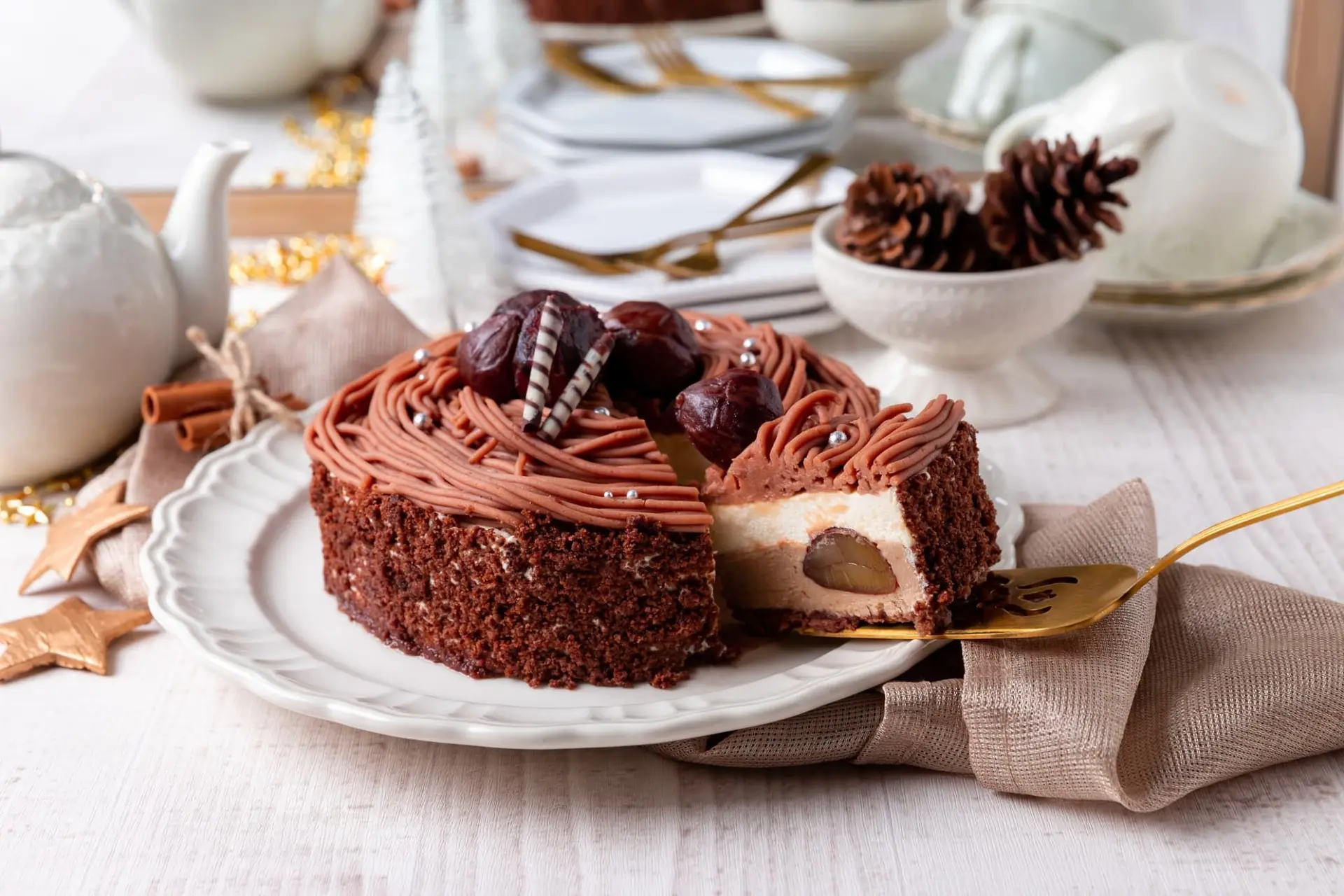 Cheesecake à la crème de châtaignes