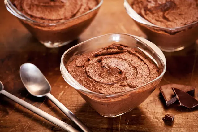 Mousse au chocolat sans sucre ajouté