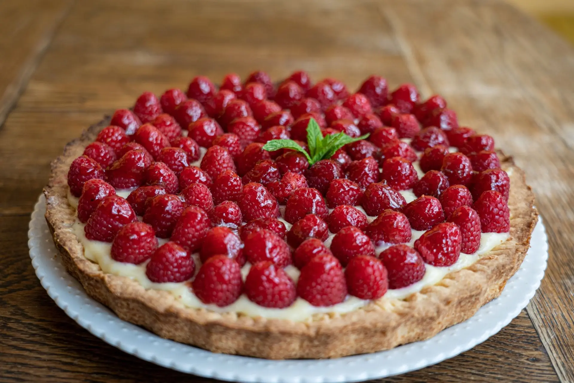 Recette tarte aux framboises maison