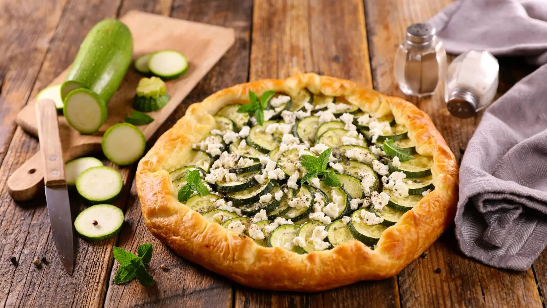 Recette quiche à la courgette et au fromage