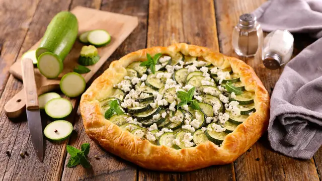 Recette quiche à la courgette et au fromage