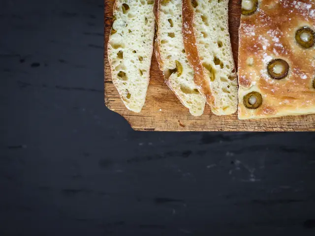 Pain ciabatta aux olives