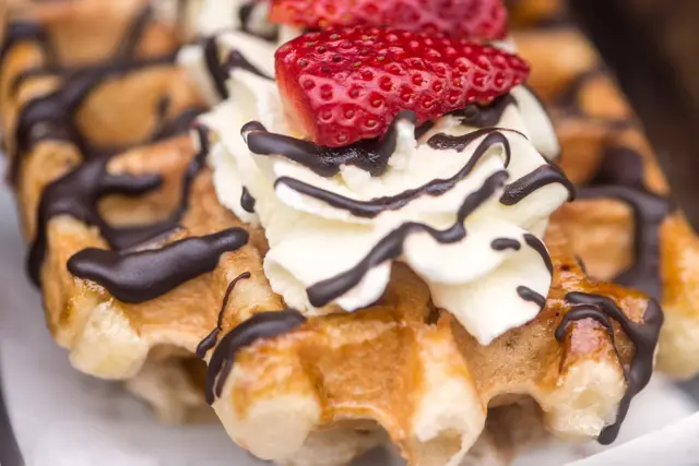 Recette gaufre au chocolat chantilly