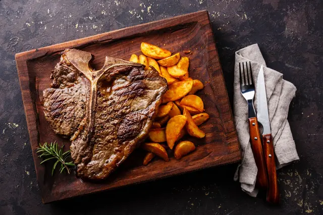 Recette t-bone avec pommes de terre sautées