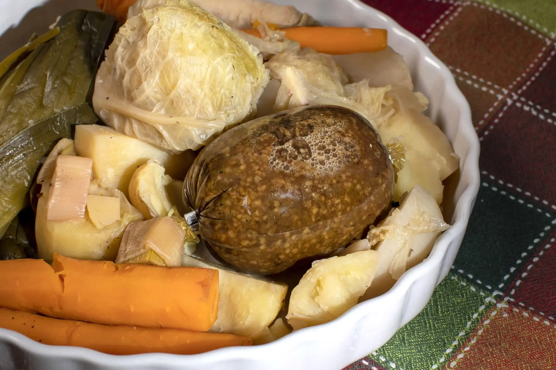 Haggis cuit dans un pot-au-feu