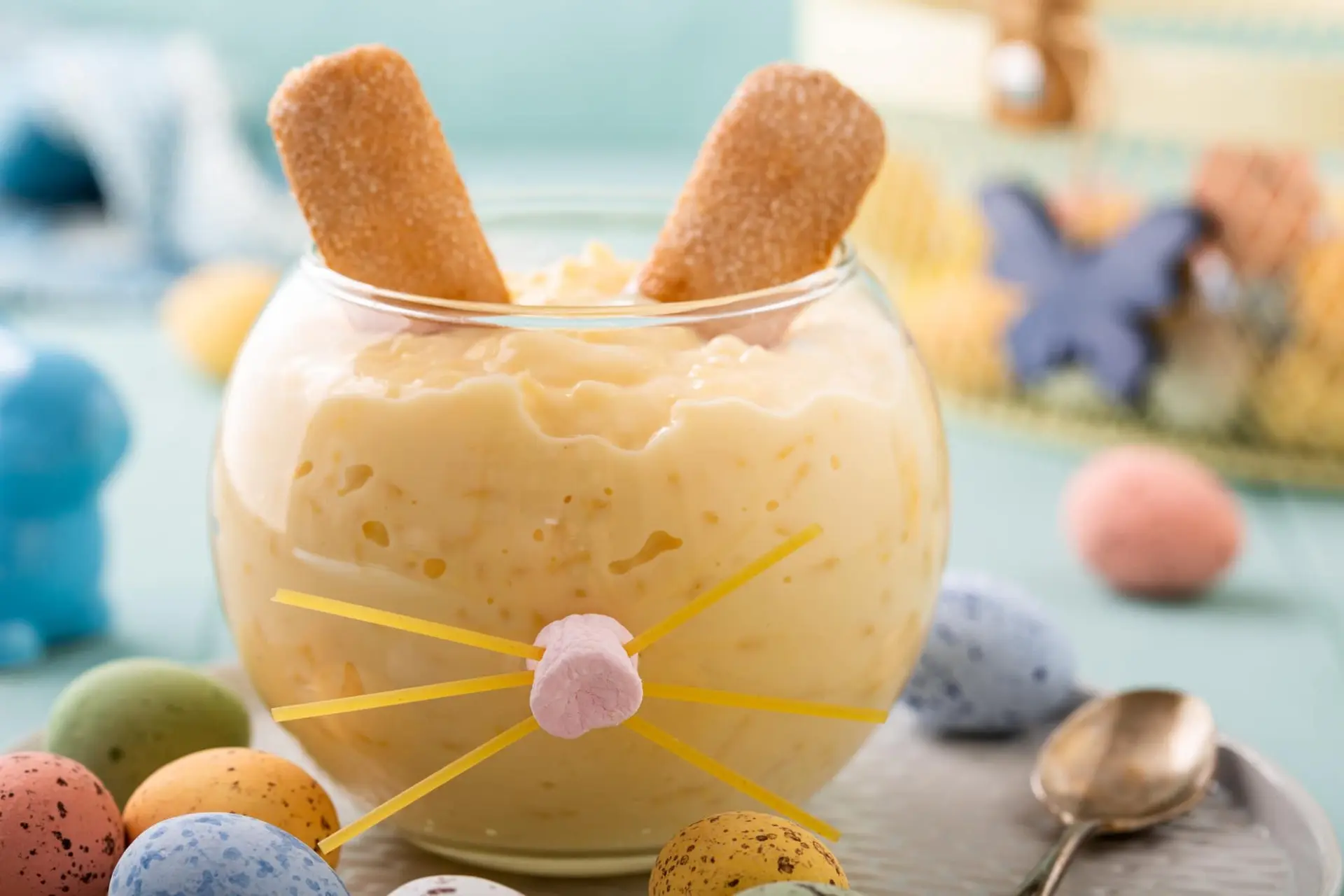 Dessert rigolo pour Pâques, au riz au lait