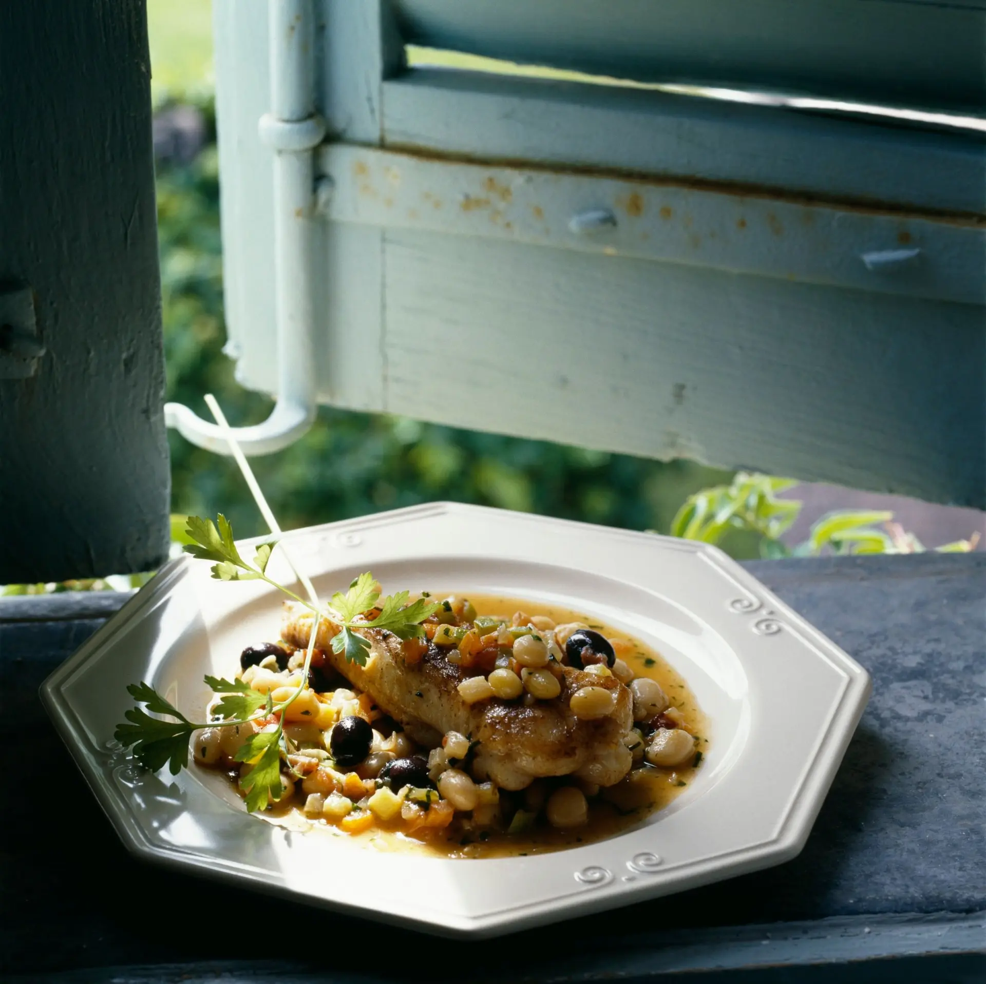 Lotte en minestrone aux cocos