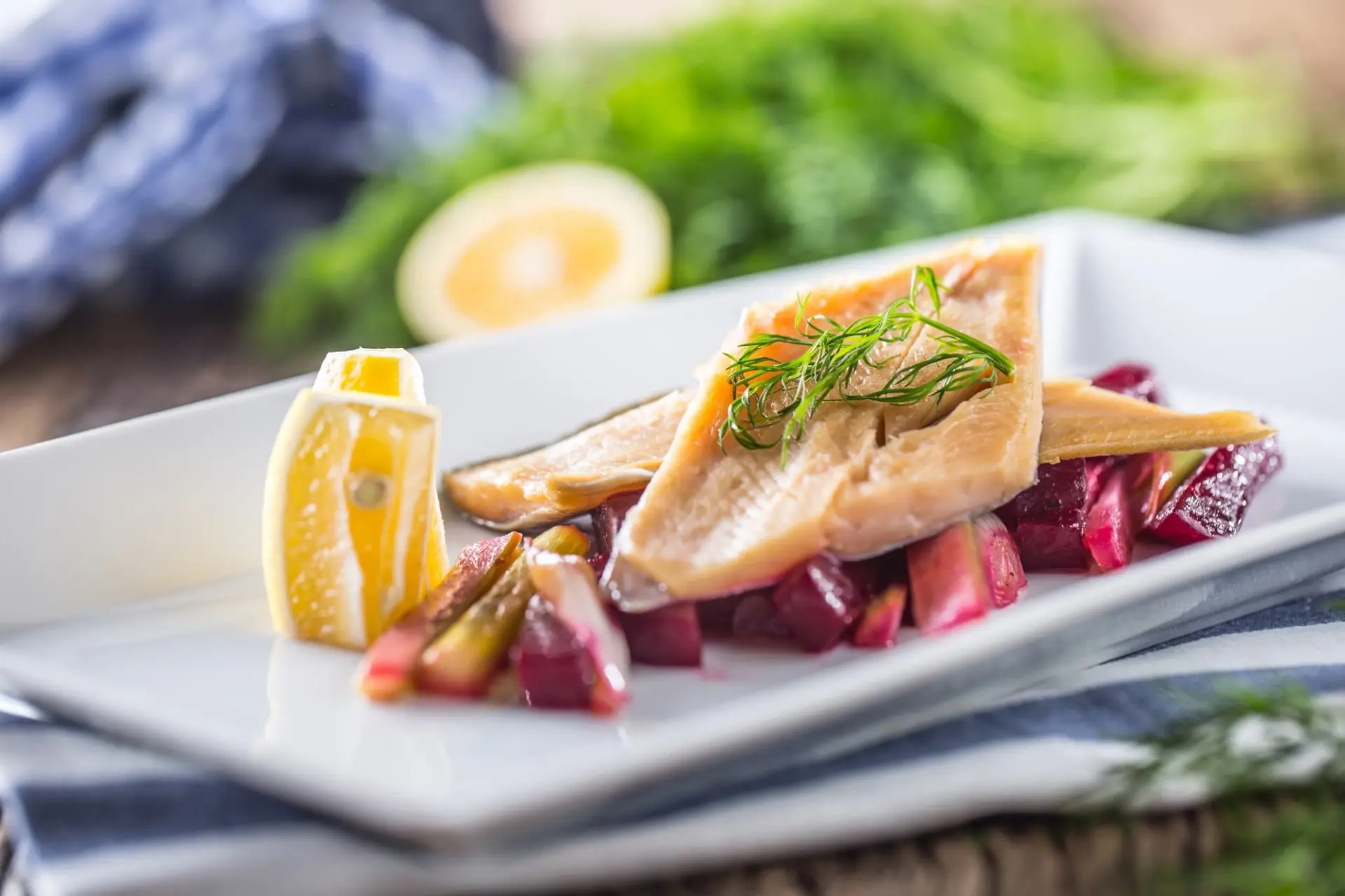 Filet de truite et ses légumes