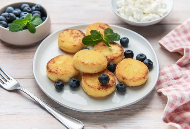 Crêpes au fromage blanc (Syrniki)