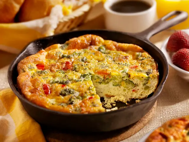 Frittata de fromage et brocoli