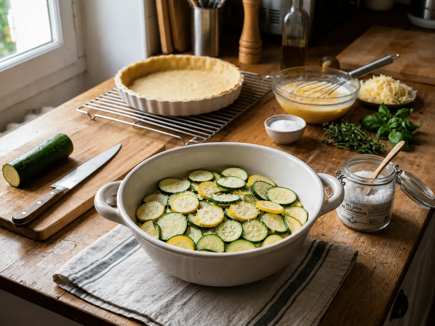 Dégorger les courgettes au sel : la technique efficace pour éviter les plats détrempés