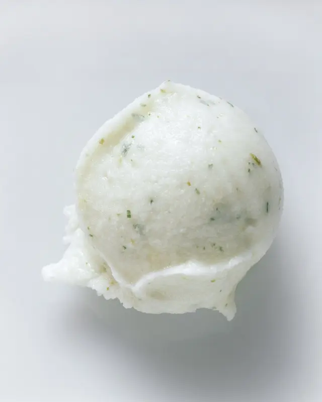 Sorbet au citron vert et aloe vera