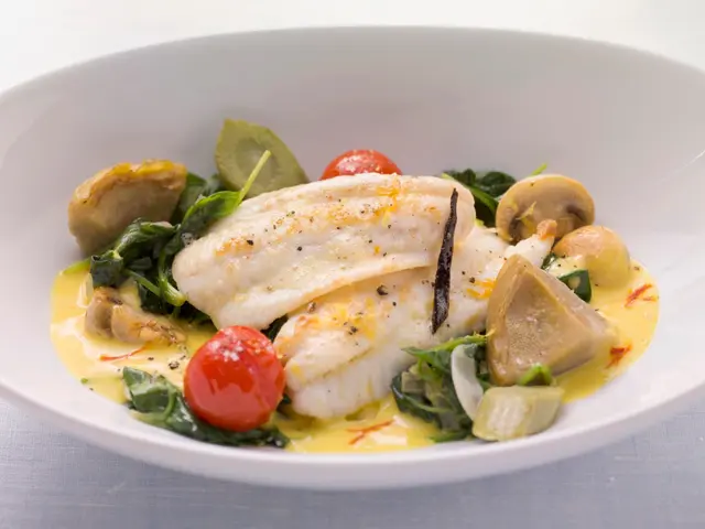 Sole et légumes, sauce au safran