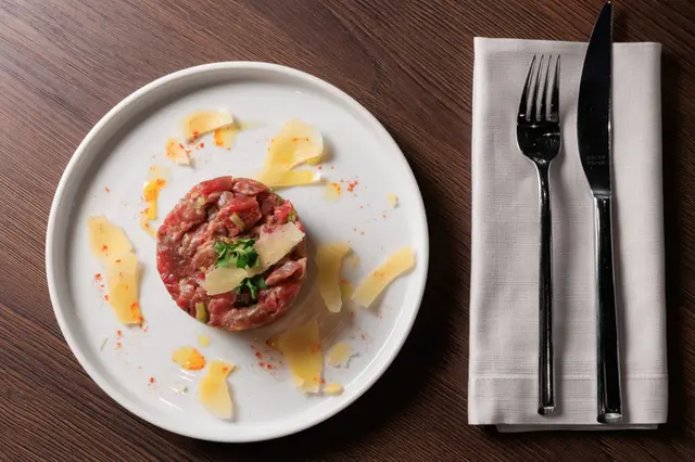 Recette de tartare de bœuf coupé au couteau