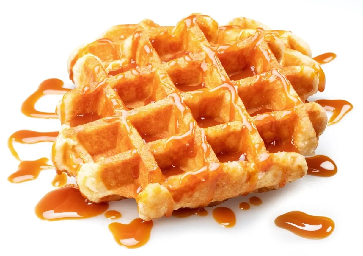 Gaufre belge au caramel