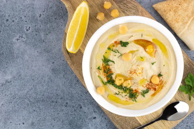 Recette houmous aux pois chiche et huile d'olive