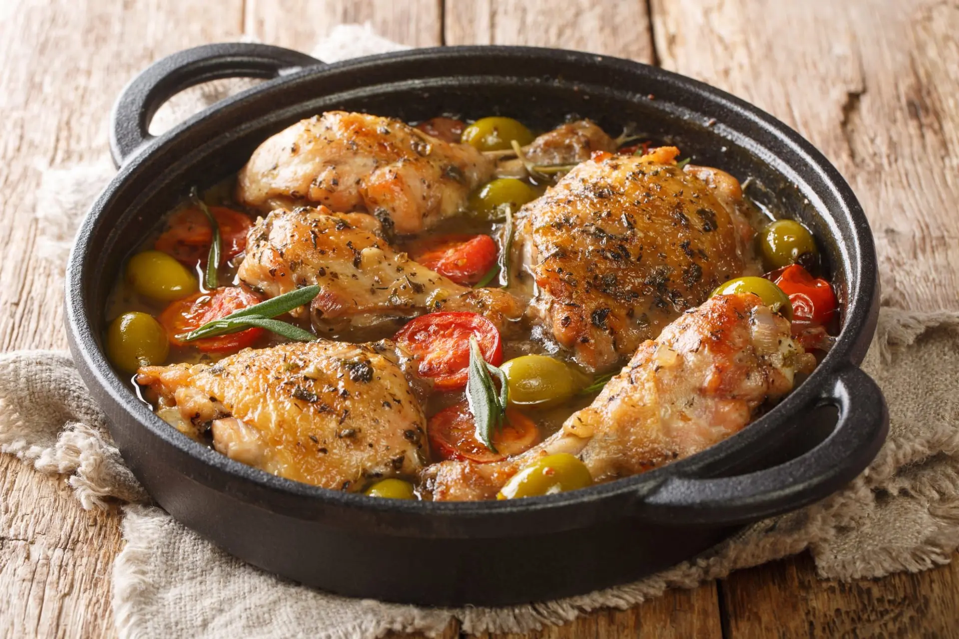 Poulet à la provençale