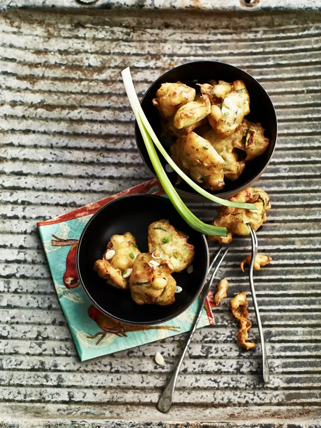 Accras de courgettes et aubergines