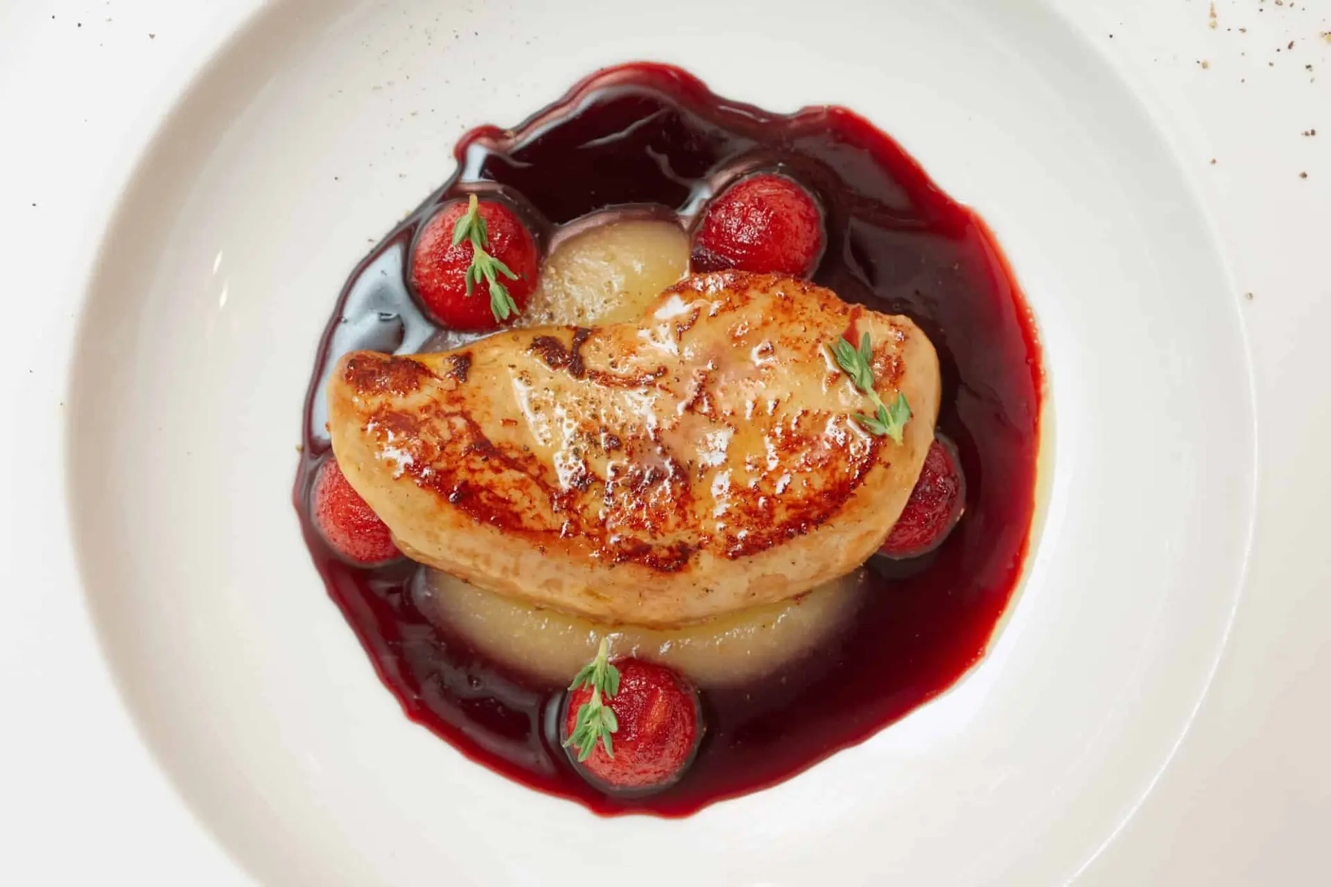 Recette foie gras sauce au porto