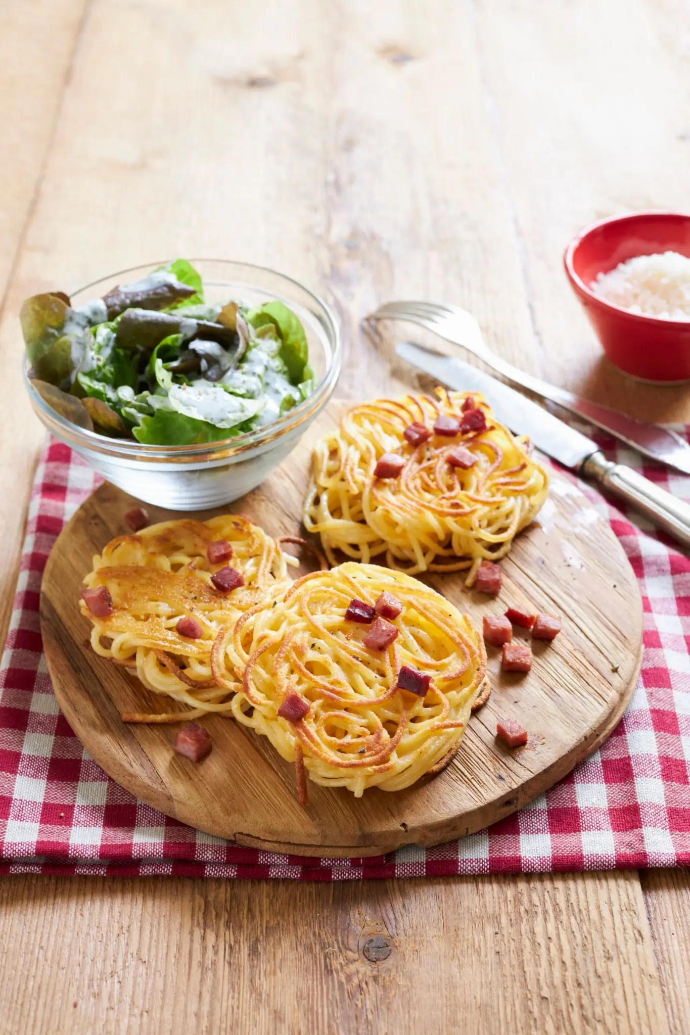 Beignets de carbonara frits