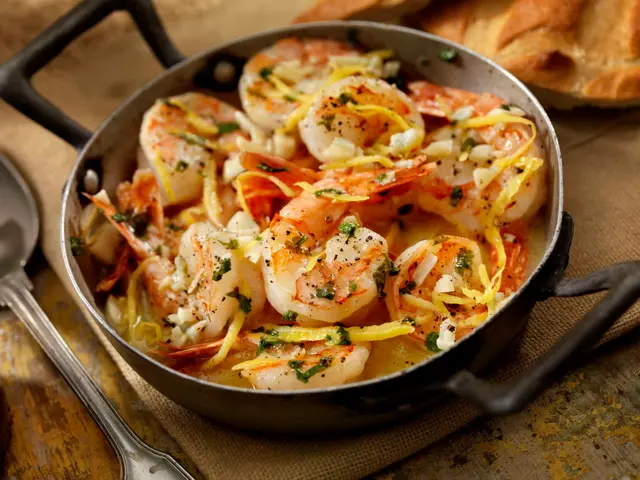 Scampis à l’ail, citron et persil