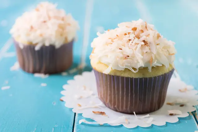 Cupcake à la noix de coco râpée