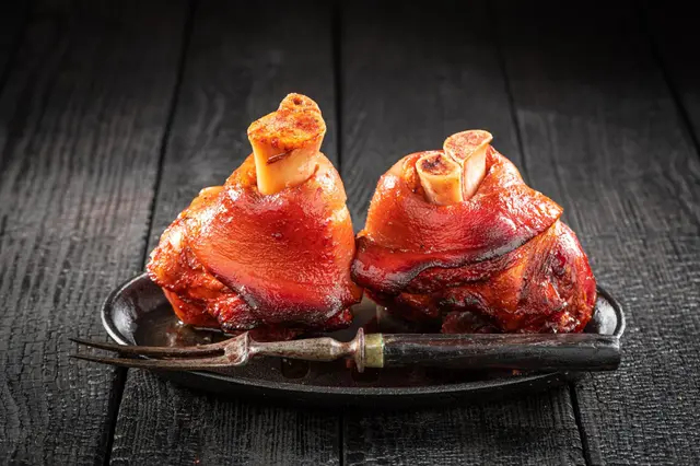Recette jarrets de jambon braisé