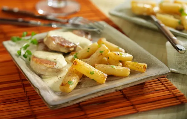 Mignon de porc aux salsifis
