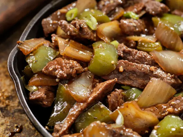Bœuf poivré asiatique avec sauce aux huîtres