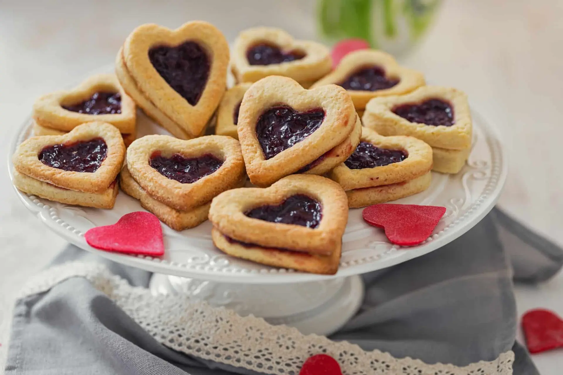 Biscuit cœur cerise