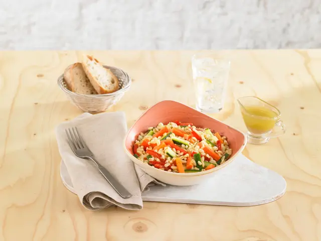 Salade d'orzo aux légumes d'été