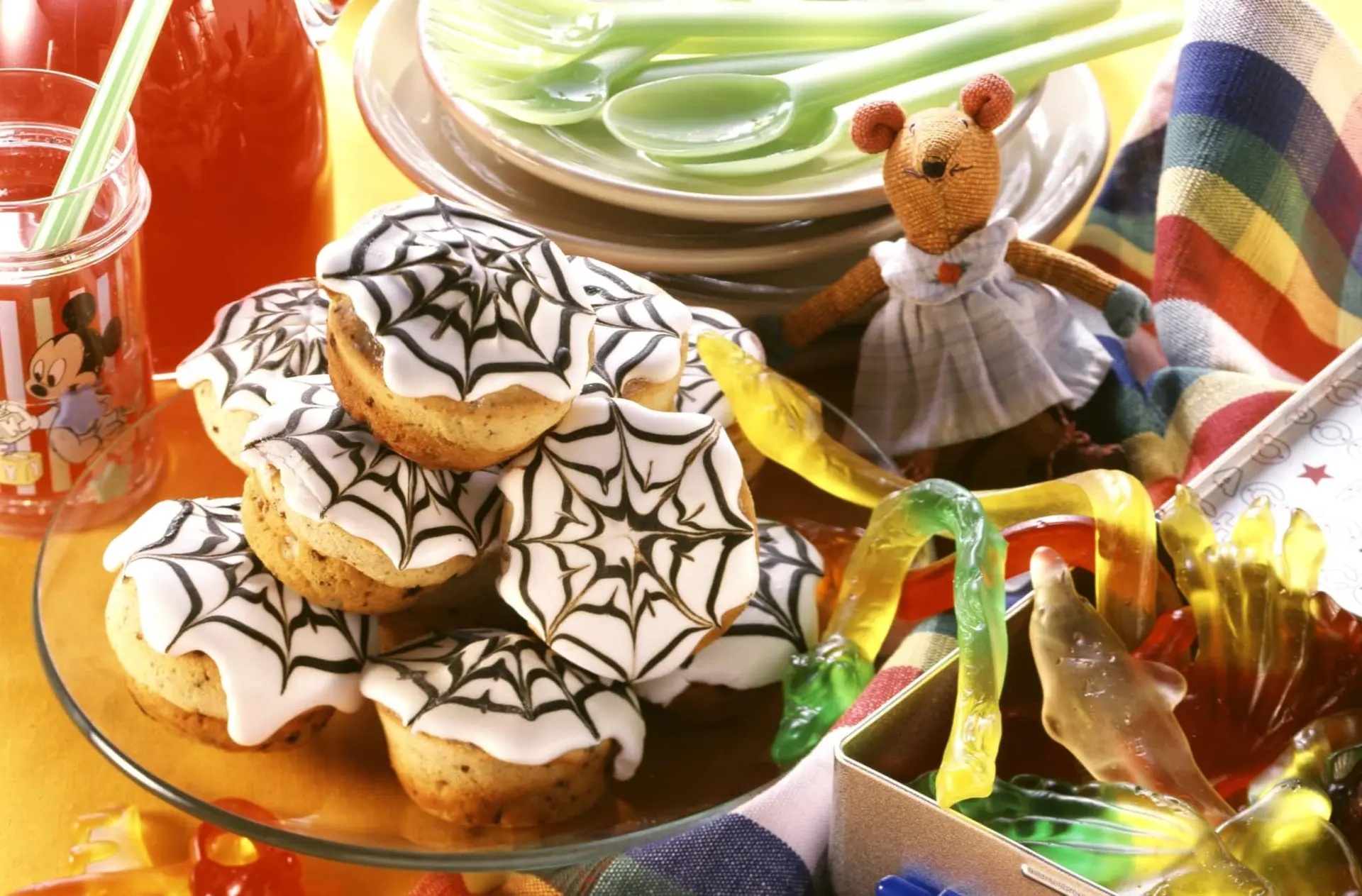 Muffins et serpents en gelée