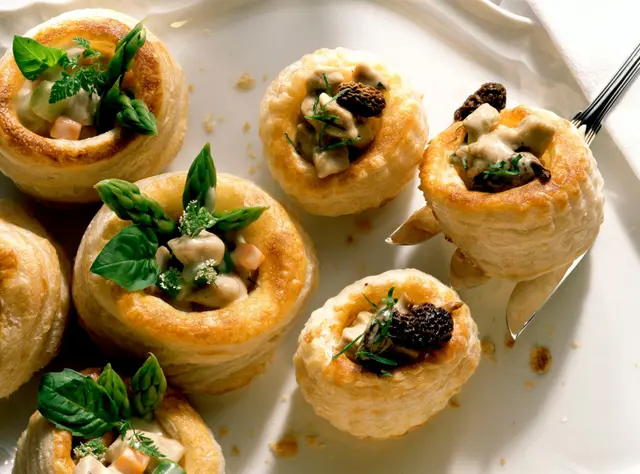Vol-au-vent aux morilles et ris de veau