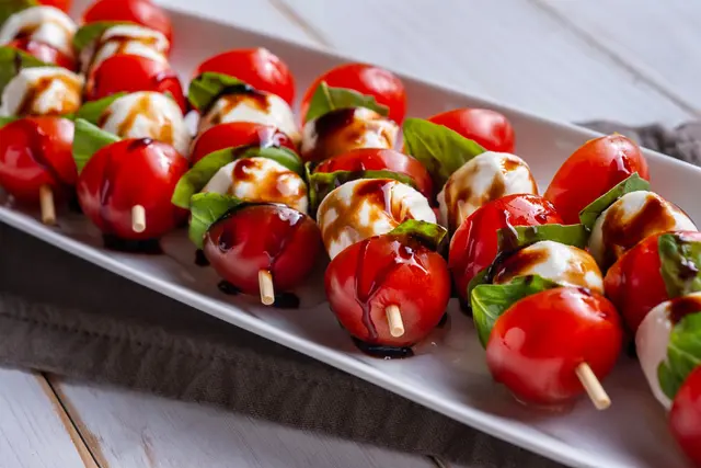 Recette caprèse en brochette