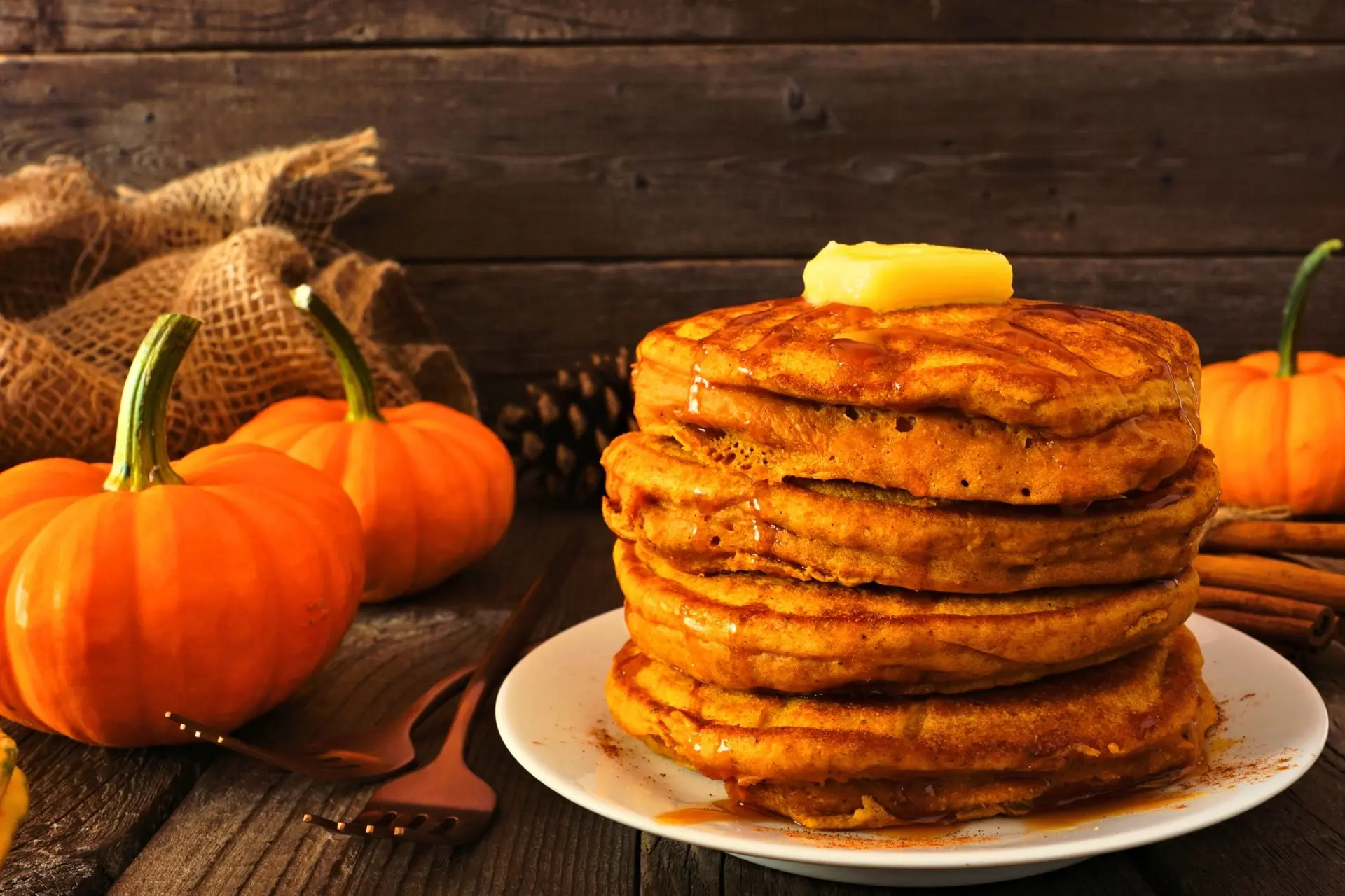 Pancakes au potiron moelleux