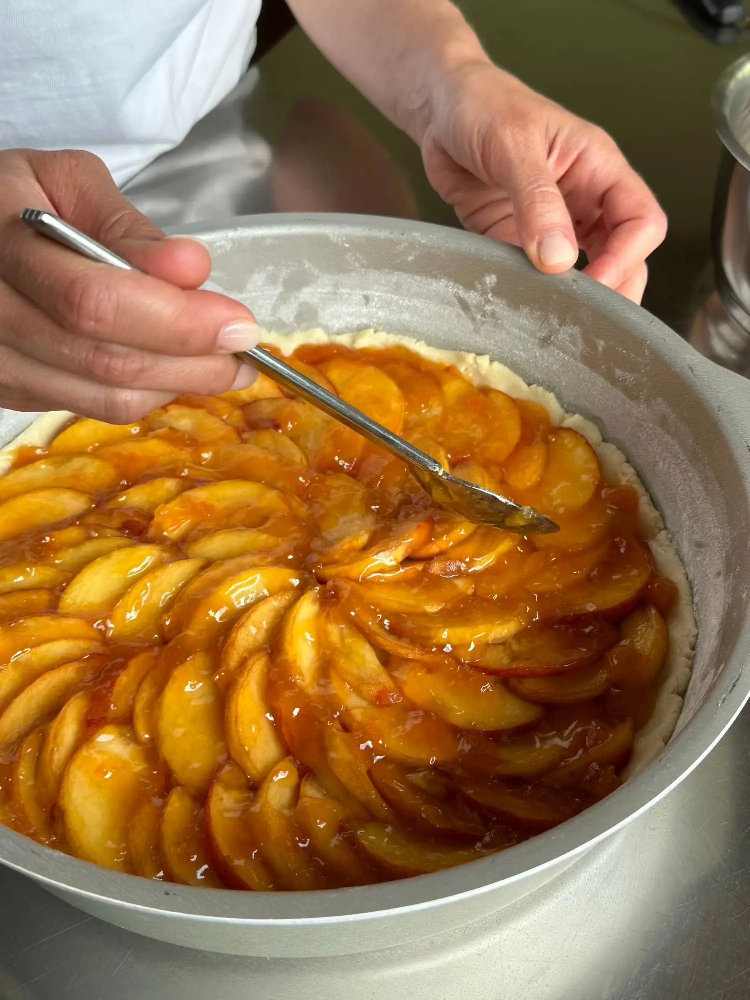 Recette tarte aux pêches maison
