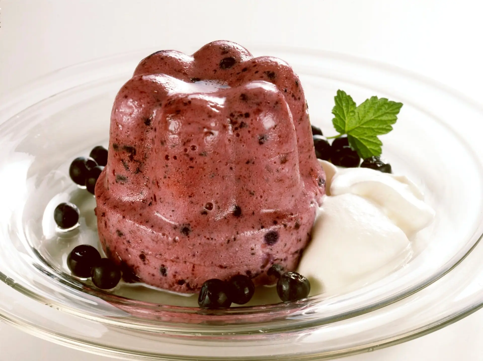 Mousse aux myrtilles