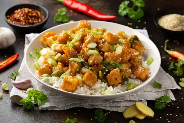 Recette tofu général tso avec riz