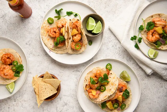 Tacos aux crevettes