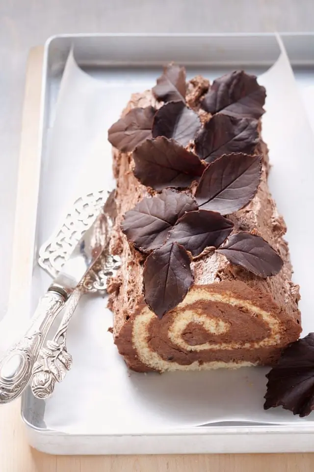 Bûche de Noël à la crème de café