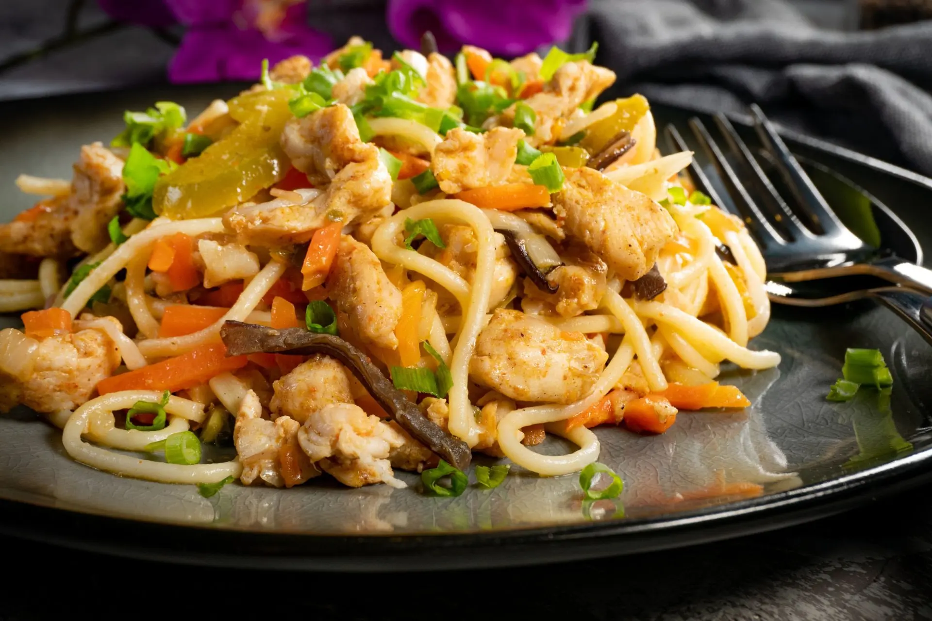 Recette pad thaï au poulet