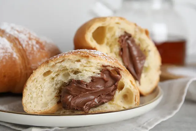 Recette croissant fourré au chocolat