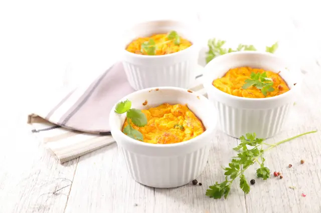 Recette de flan soufflé au fromage et carottes